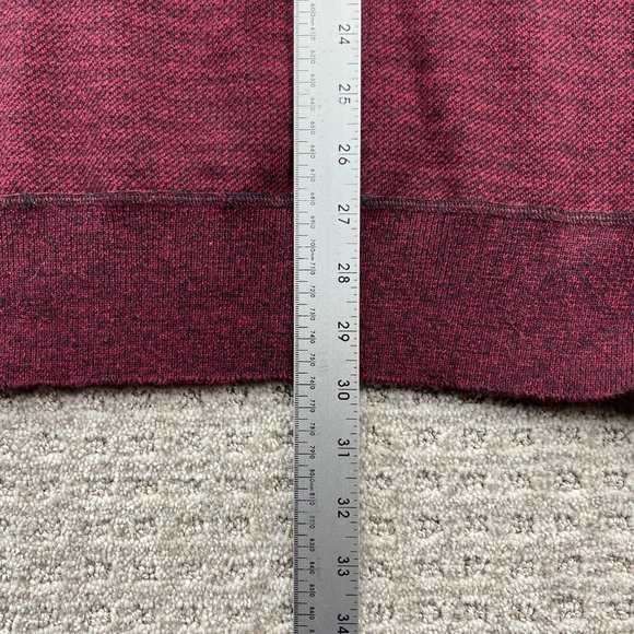 Robert Graham Sweater Men Extra Large XL Burgundy Knit 1/4 Zip Embroidered Cozy - Picture 9 of 9